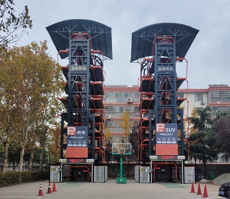 jiuqu street office vertical circulation stereo parking project