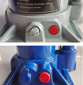 the safety valve is overloaded to prevent damage caused by overload of the jack.